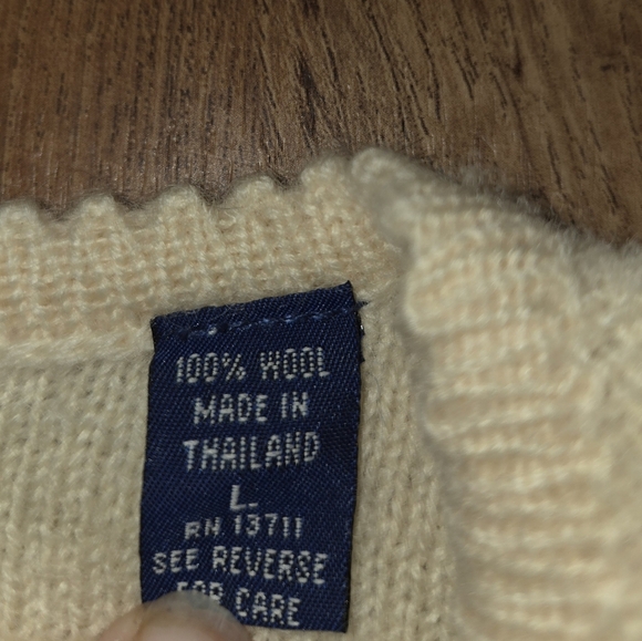 Vintage Karen Scott Woll Sweater Cardigan Embroidered Wool - Picture 7 of 10